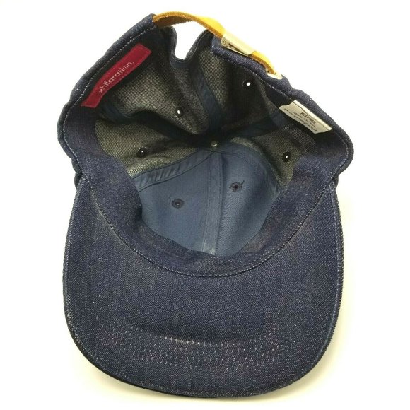 Xhilaration Plain Dark Denim Casual Sports Hat Cap Strapback Blue - Picture 4 of 6